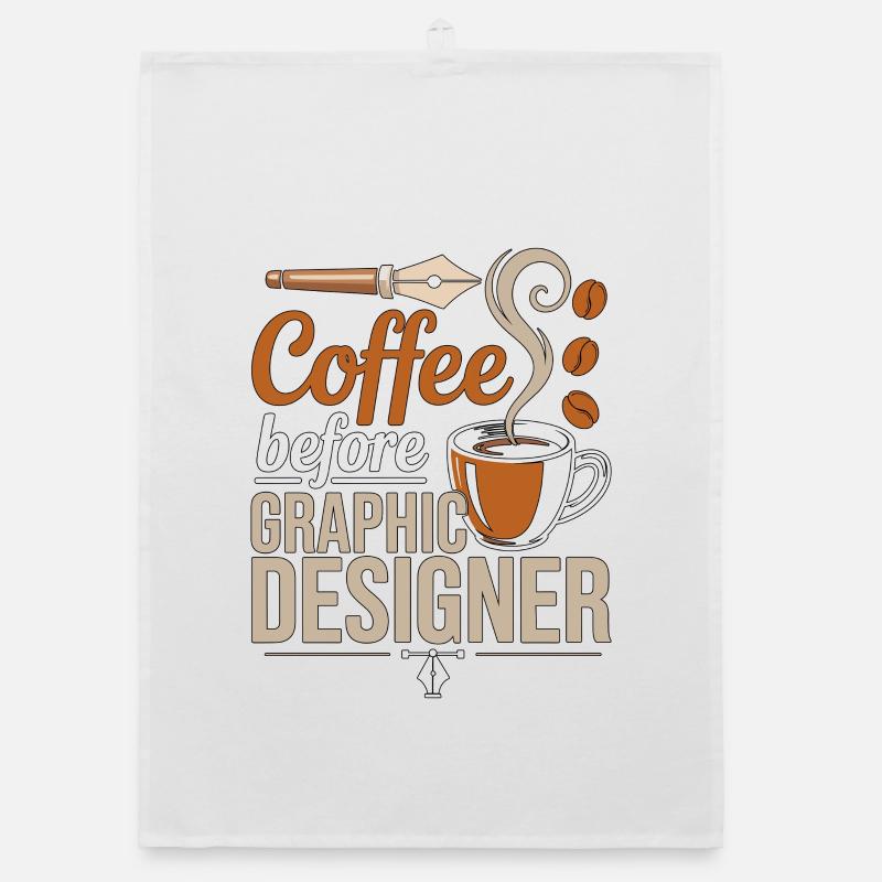 Graphiste Designer de logo de café Amant du café Torchon bio