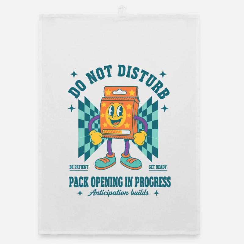 Trading Card Do Not Disturb Pack Opening In Organic dish towel