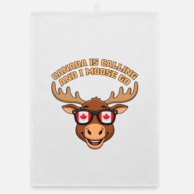 Canada Is Calling And I Moose Go Canadian Moose Organic dish towel