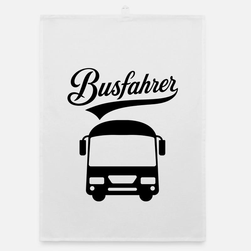 Profession Conception du texte du chauffeur de bus par bus Torchon bio