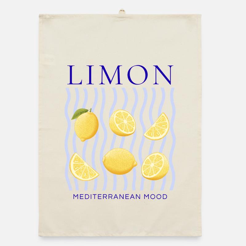 LIMON – Mittelmeerstimmung Organic Geschirrtuch