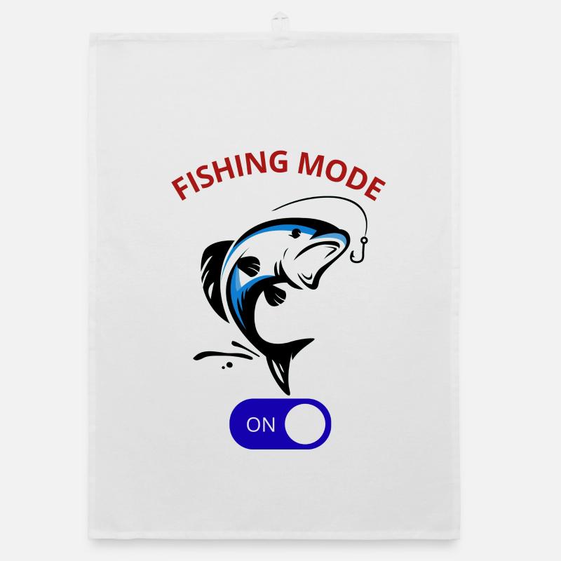 Mode pêche activé Cool Angler Fish Hook Tee Torchon bio