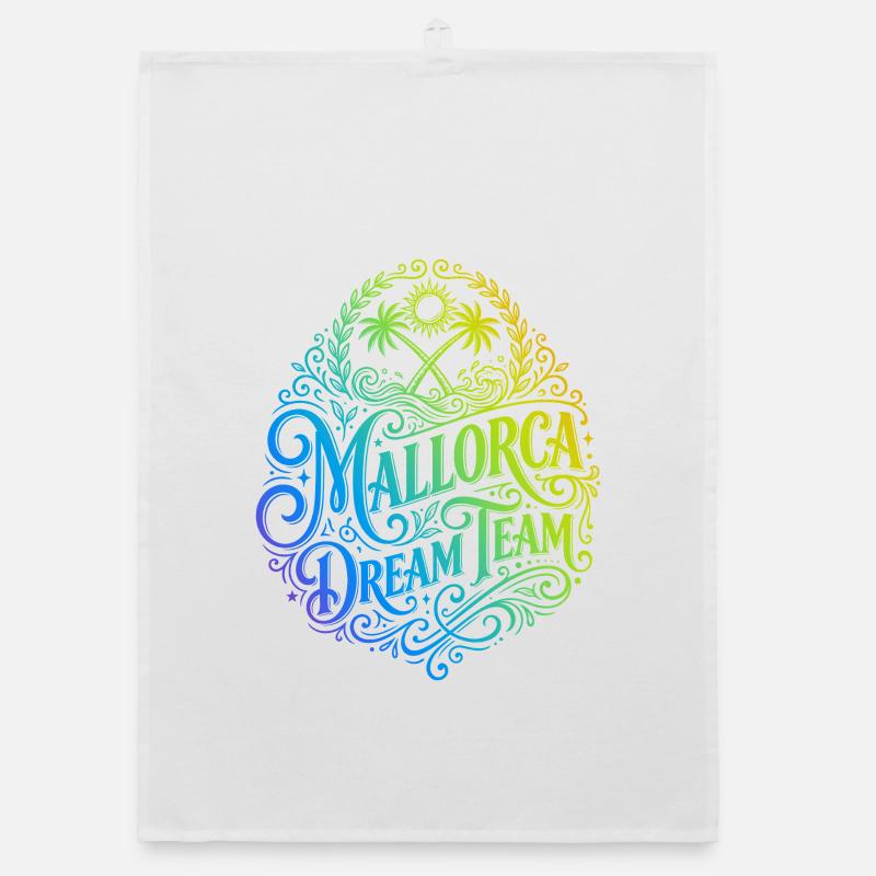 Mallorca Dream Team Colorée Torchon bio