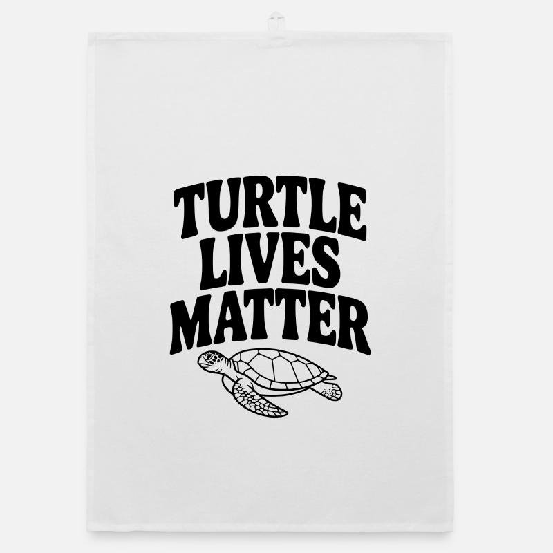 Turtle Lives Matter Organic dish towel