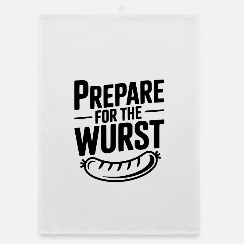 Prepare For The Wurst Organic dish towel