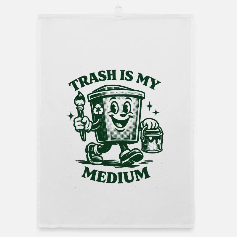 Les déchets sont mon médium | Recyclage de l’art Torchon bio