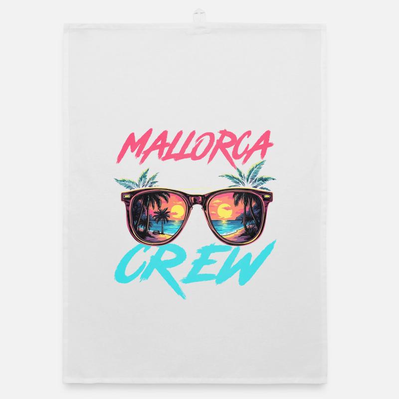 Mallorca Party Crew Organic dish towel