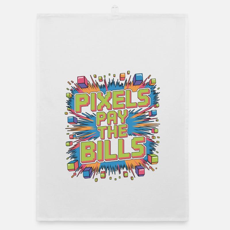 Game Developer Pixels Pay The Bills Web Developer Organic dish towel