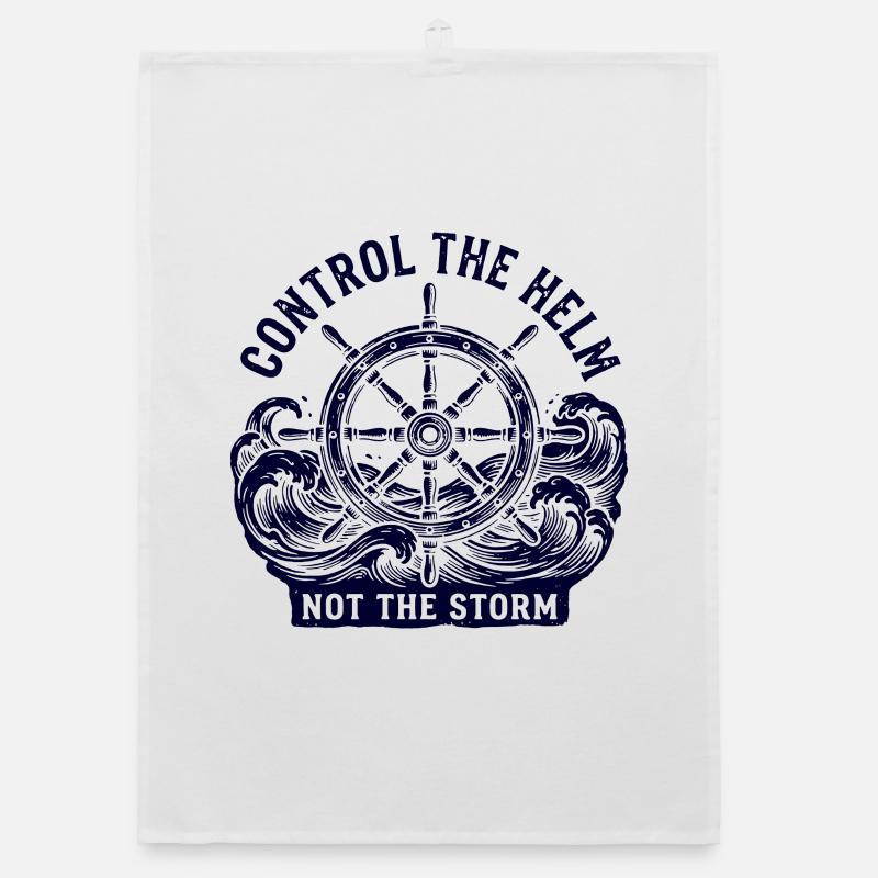 Control The Helm Organic dish towel