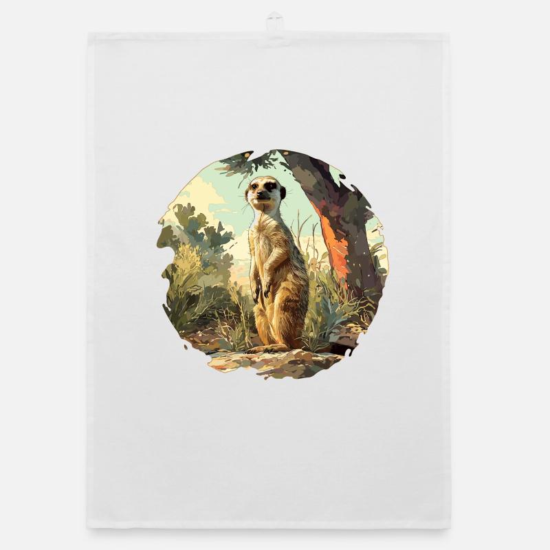 Suricate Erdmännchen Torchon bio