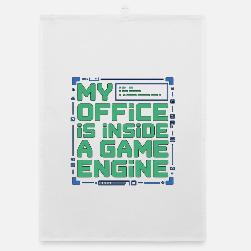 Game Developer My Office Is Inside Game Developer Organic Geschirrtuch
