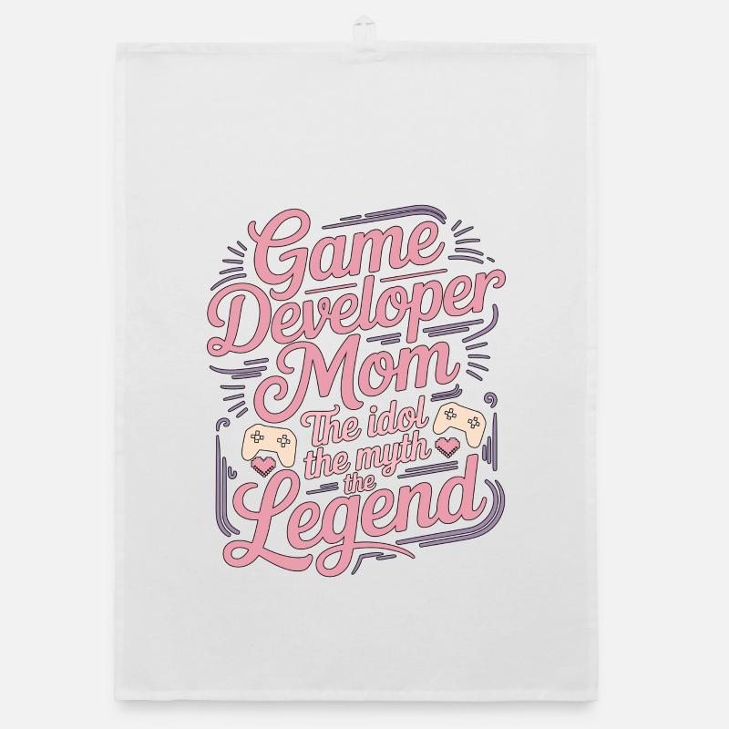 Game Developer Mom The Idol The Myth Game Coder Organic dish towel