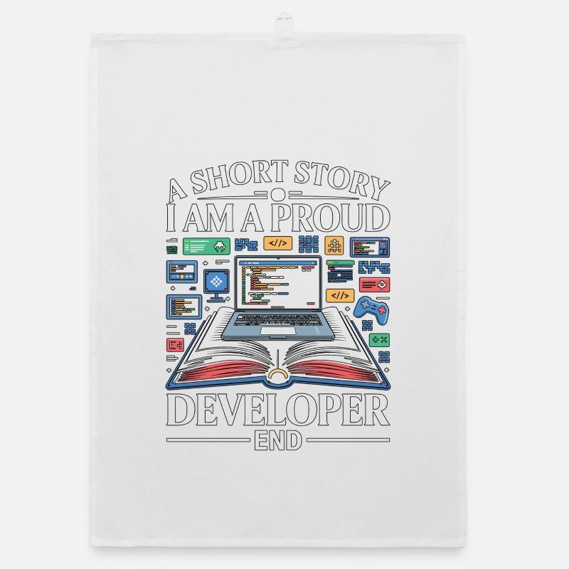 Game Developer A Short Story I Am Game Programmer Organic Geschirrtuch