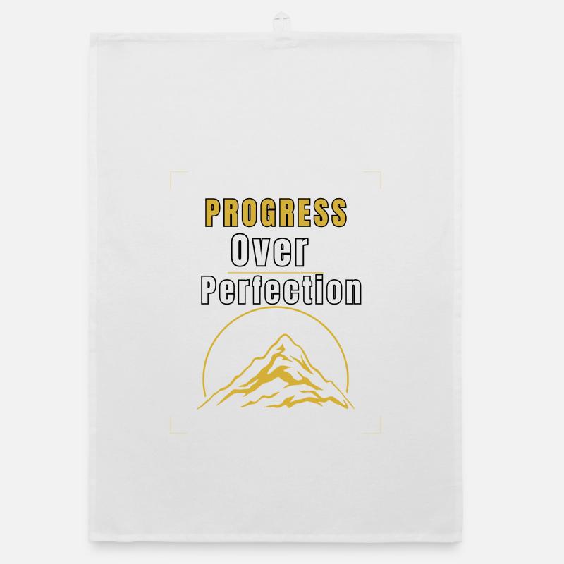 Le progrès sur la perfection | Croissance motivationnelle Min Torchon bio