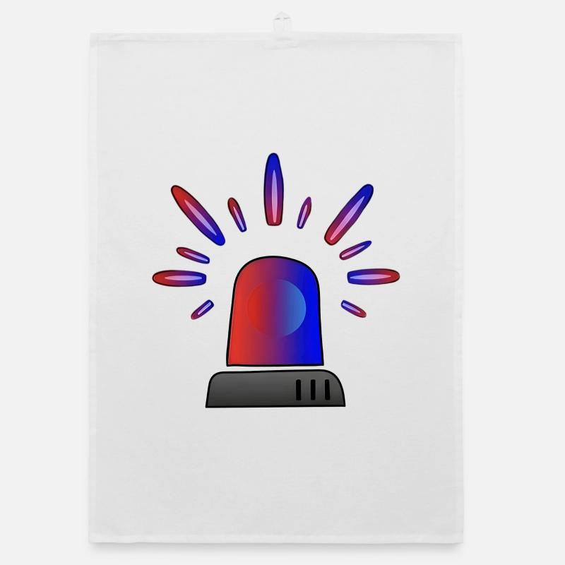 Siren Blue-Red Gradient Organic dish towel