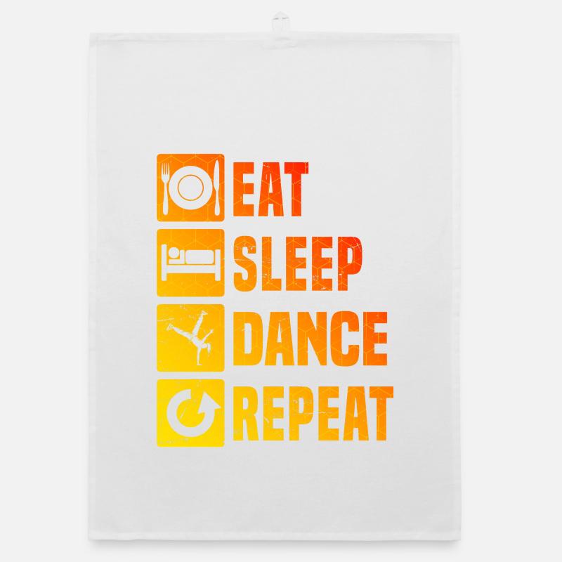 Gift idea for the breakdancer with break dance Organic dish towel