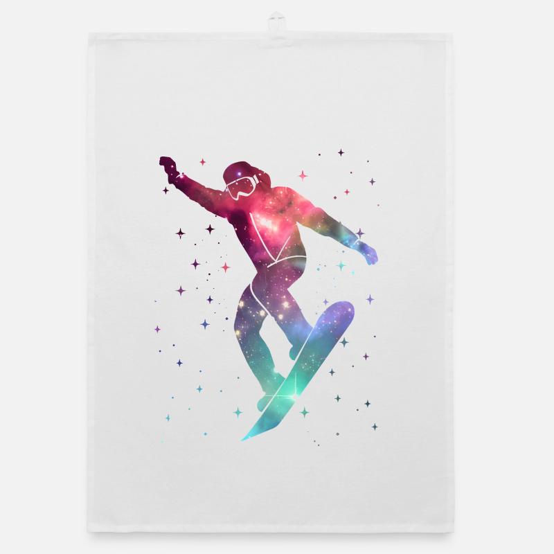 Snowboardeurs Snowboard Espace Snowboard Torchon bio
