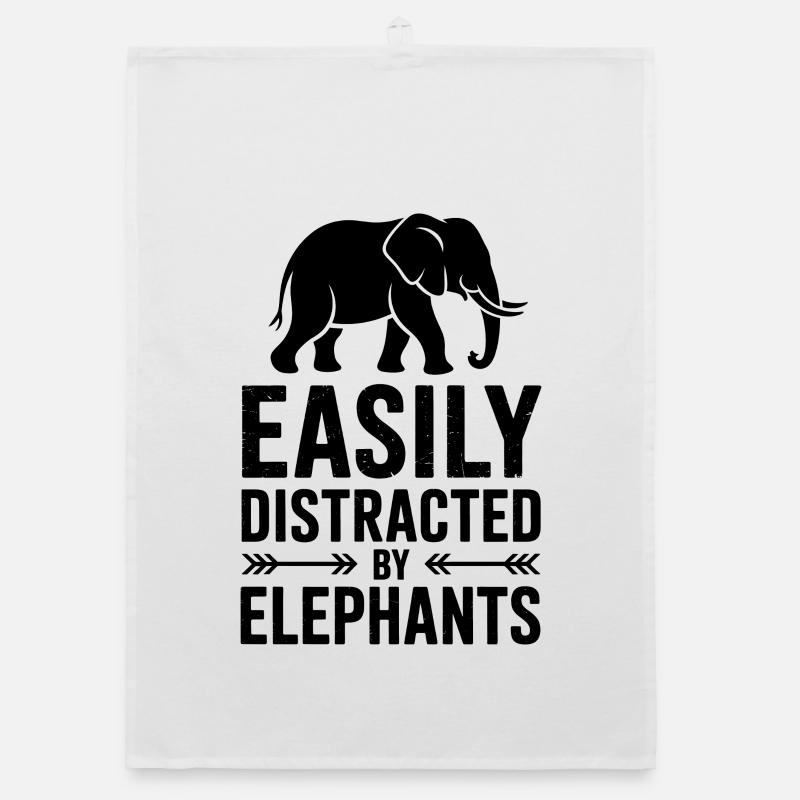 Expressions d’éléphant Éléphant Drôle d’éléphant Torchon bio