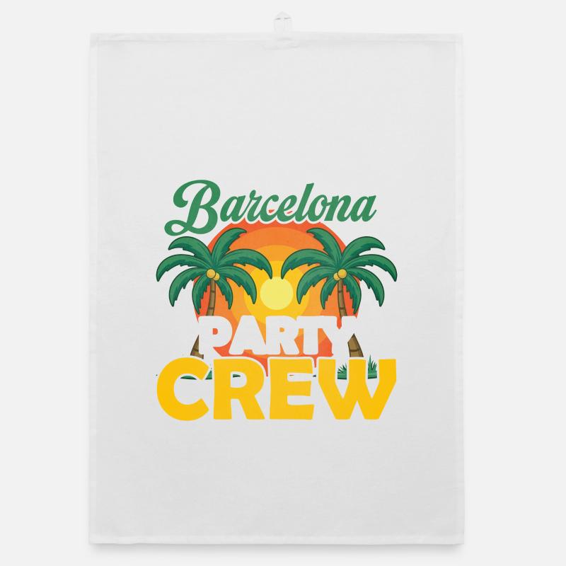 Barcelone Party Crew Torchon bio