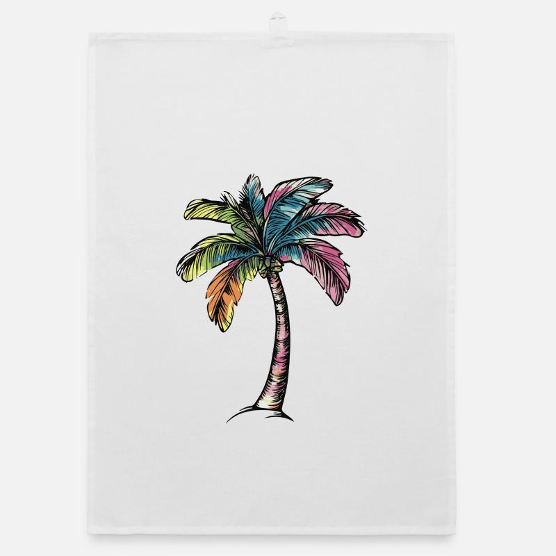 Plage de Palm Tree Torchon bio