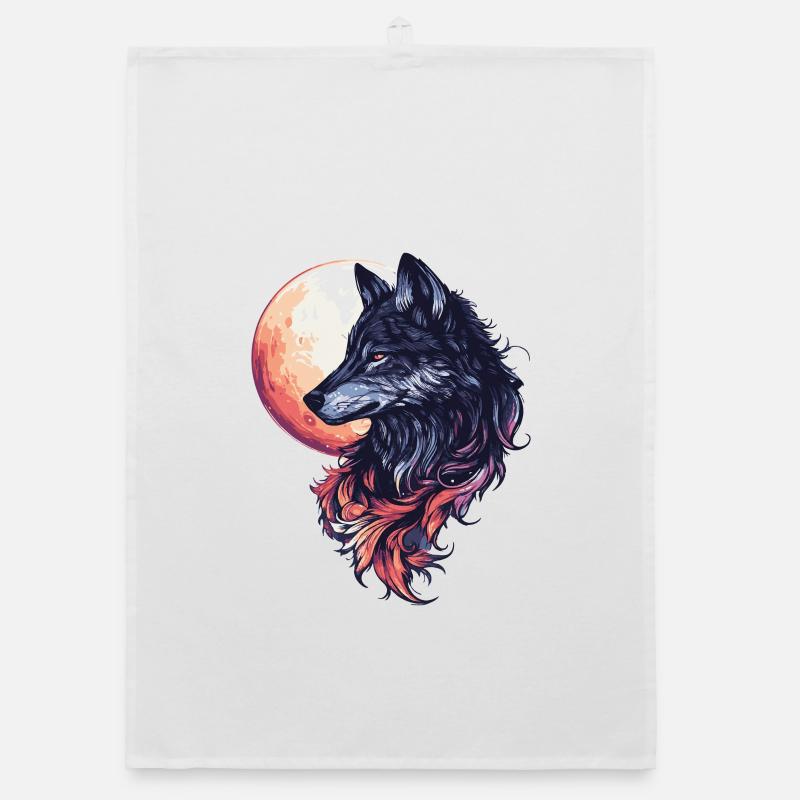 Wolf Moon Organic dish towel
