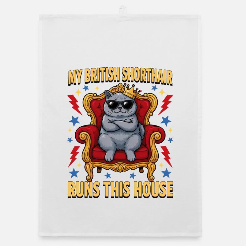 Mon British Shorthair dirige cette maison Torchon bio