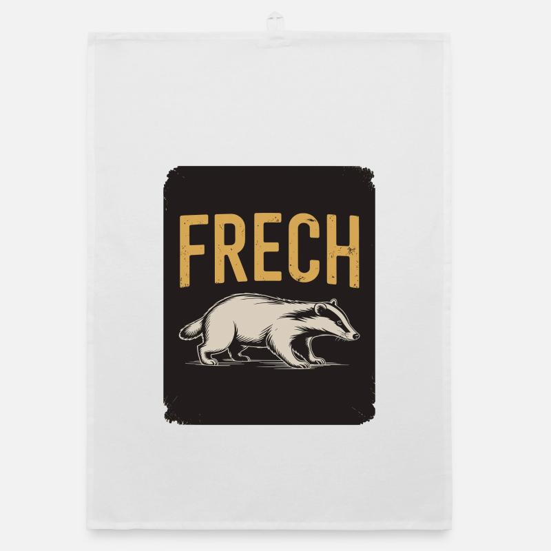 Frech Lustiger Dachs Spruch Frecher Dachs Tier Organic Geschirrtuch