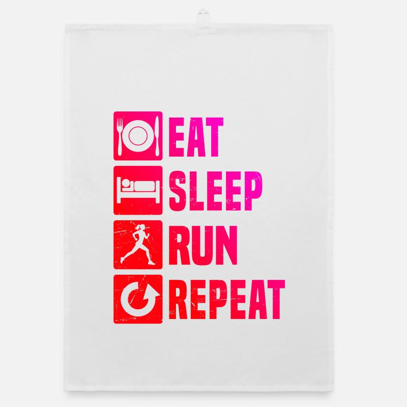 Gift idea for a running with running Organic dish towel