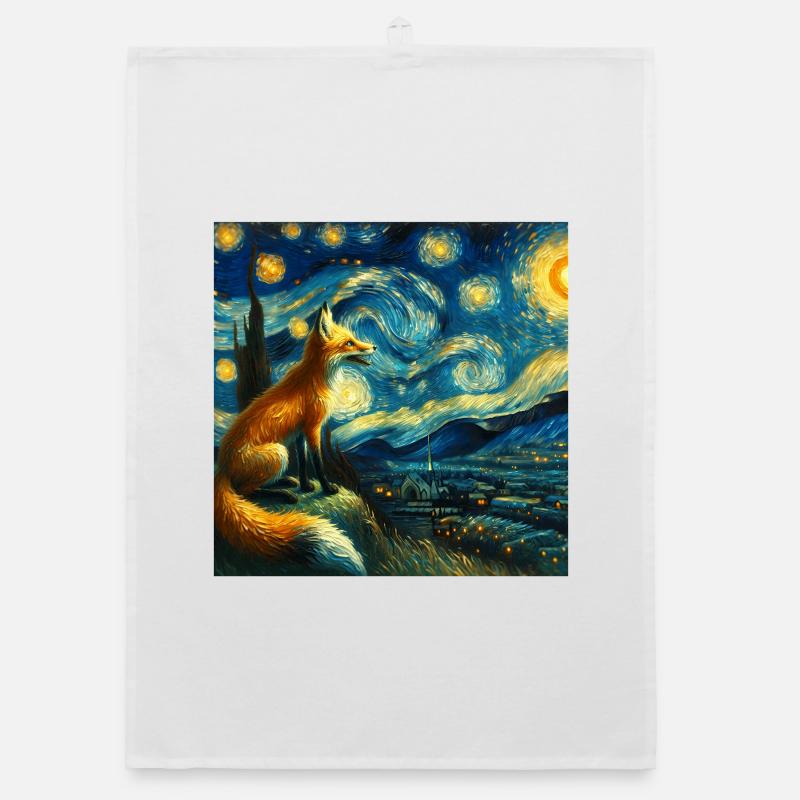 Swiftfuchs Starry Night Organic dish towel