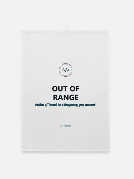 Out Of Range · helle Kleidung - Organic Geschirrtuch - Weiß - Vorne