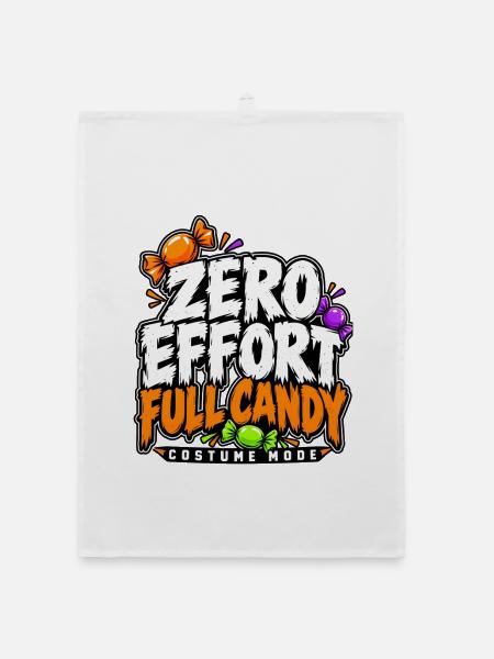 Zero Effort Full Candy Mode - Organic Geschirrtuch - Weiß - Vorne