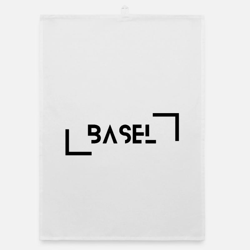 Basel black Organic dish towel