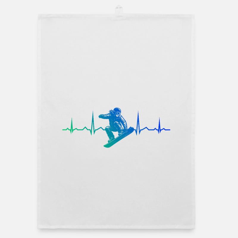 Compact snowboard design for snowboard Organic dish towel
