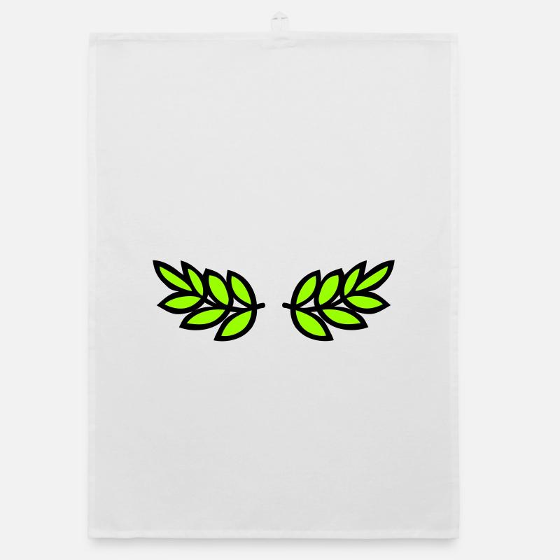 Laurel wreath Organic dish towel