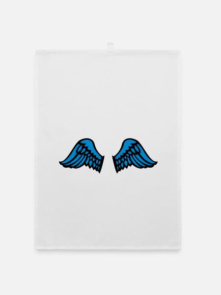 wings - Organic Geschirrtuch - Weiß - Vorne
