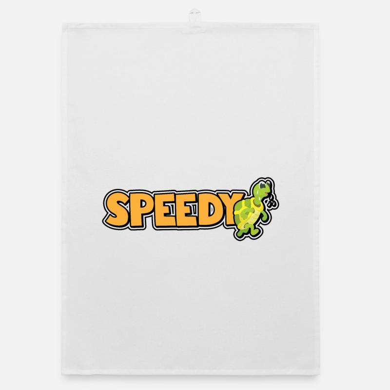 Speedy - Fast Turtle Organic dish towel