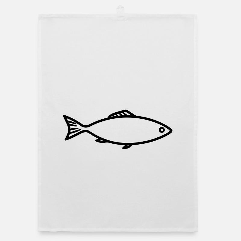 herring Organic dish towel