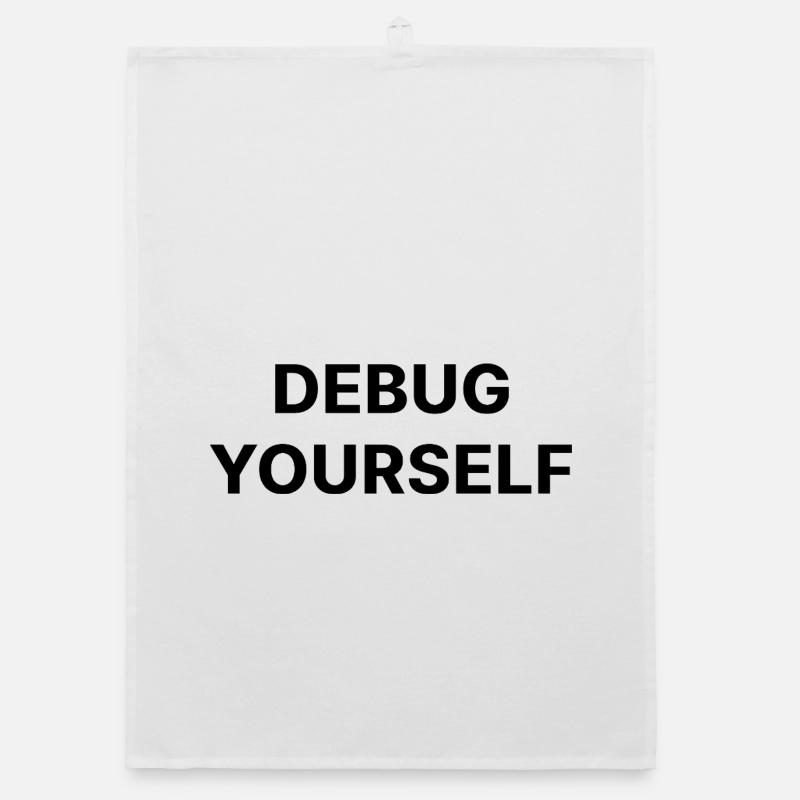 DEBUG YOURSELF Organic dish towel
