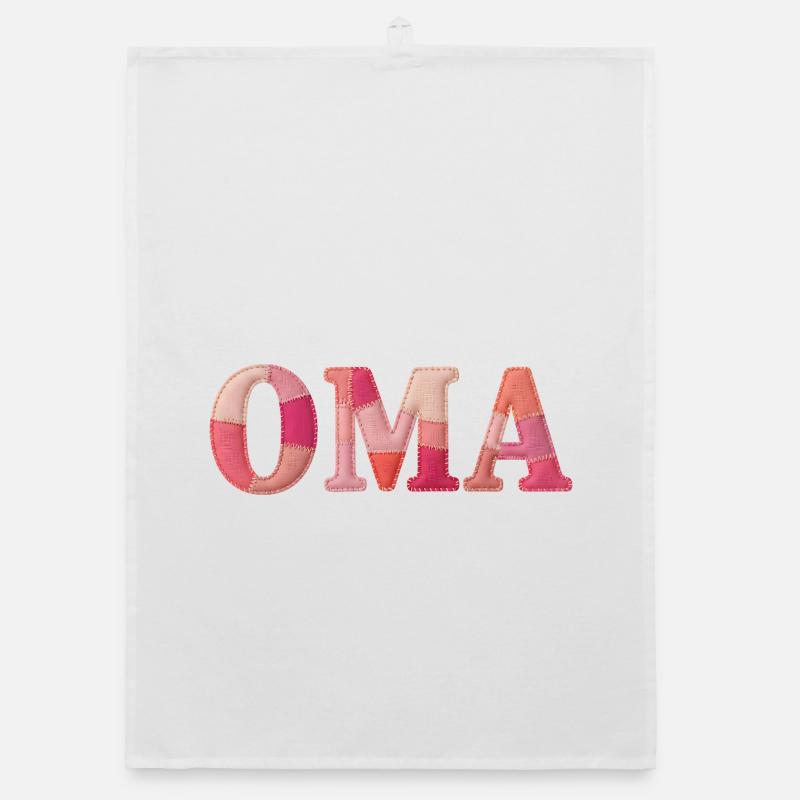 OMA Cozy Patchwork Statement Gift Organic dish towel