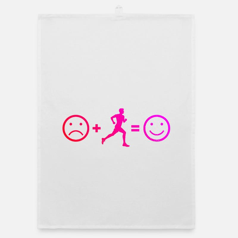 Gift idea for a running with running Organic dish towel