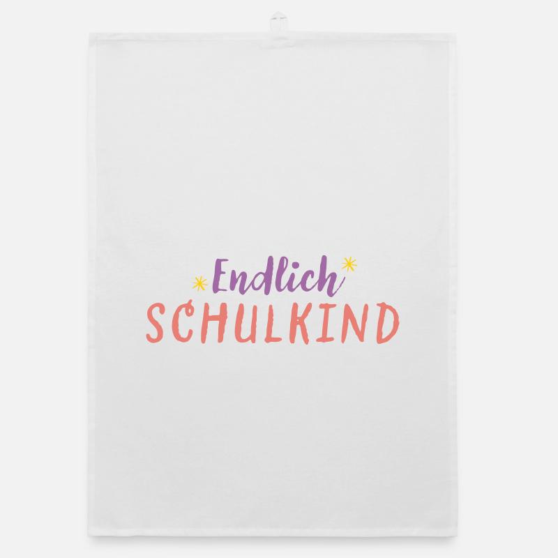 Endlich Schulkind Organic Geschirrtuch