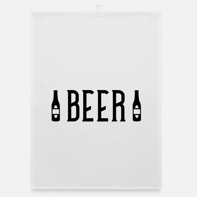 Bier Bierflasche Organic Geschirrtuch