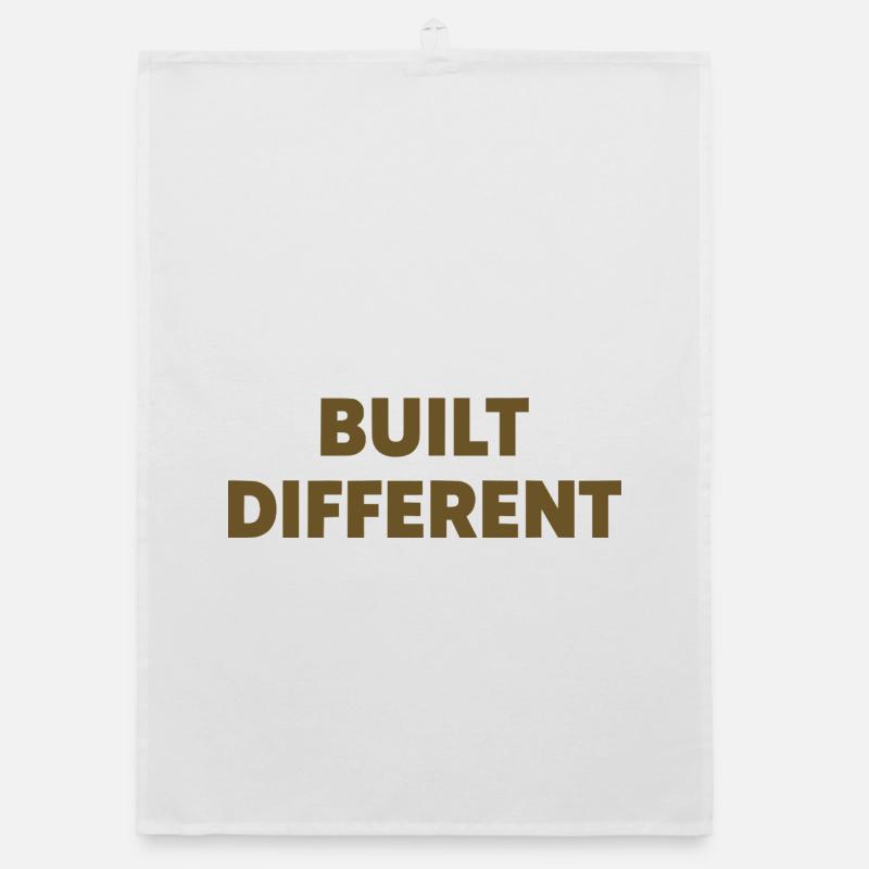 Typographie d’affirmation différente construite Torchon bio