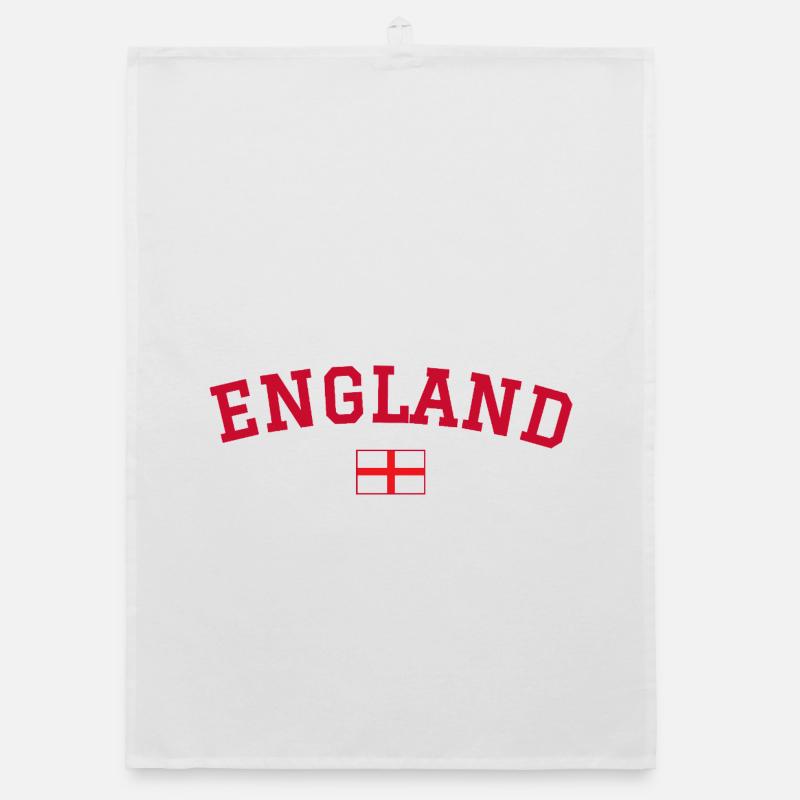 Drapeau anglais : dessin rouge Torchon bio