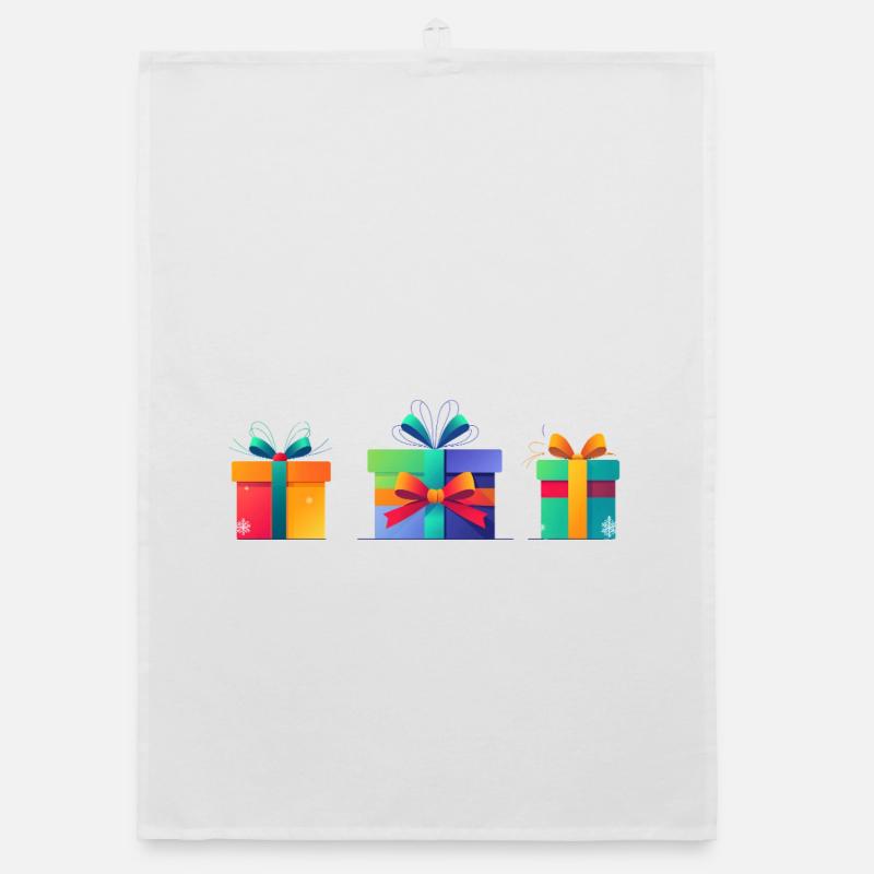 Rainbow Gift Boxes Trio Organic dish towel