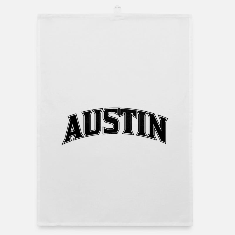 Lettres d’arc d’AUSTIN Imprimé Torchon bio