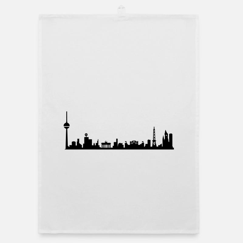 BERLIN SKYLINE  Organic Geschirrtuch