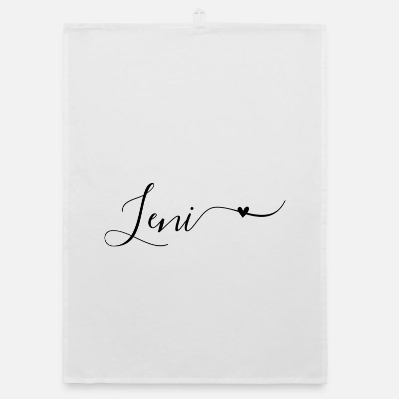 Leni Name First Name Decorative Organic dish towel