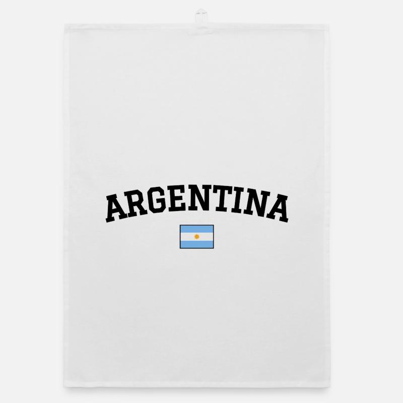 Drapeau argentin Noir Torchon bio