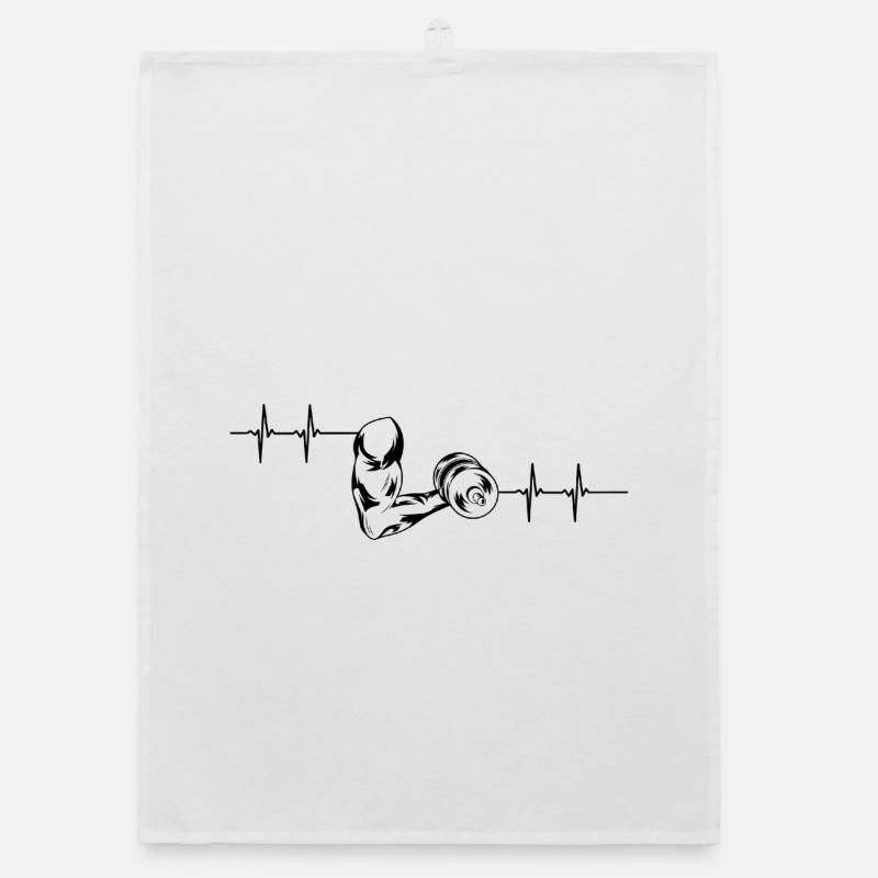 Biceps Pulse1 Organic dish towel